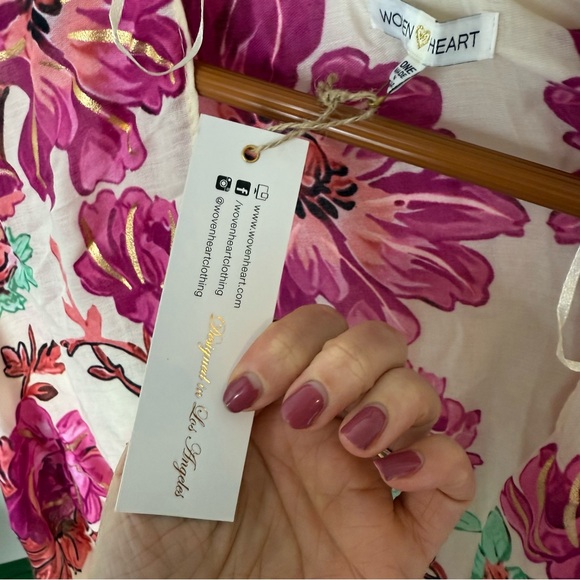 ✨ Woven Heart Floral Kimono – One Size ✨ - Picture 6 of 6